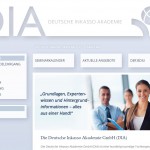 Screenshot Startseite Deutsche Inkassoakademie
